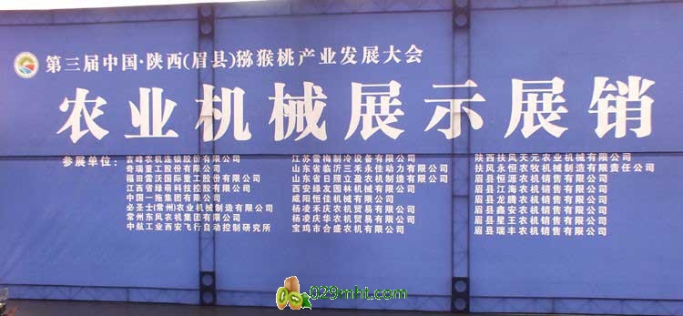 第三届中国&middot;陕西(眉县)豪门国际猕猴桃产业发展大会现场